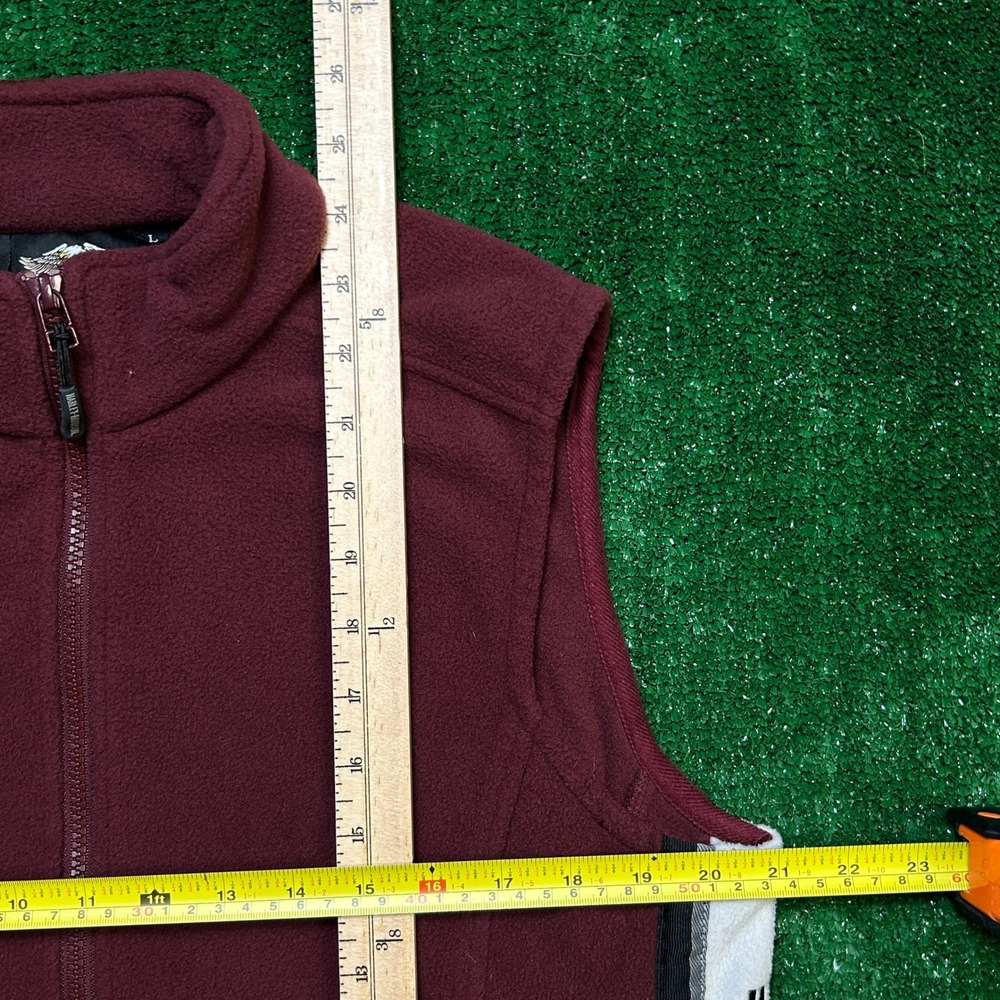 Harley-Davidson Women L Colorblock Side Hit Full-Zip Fleece Vest - Picture 4 of 10